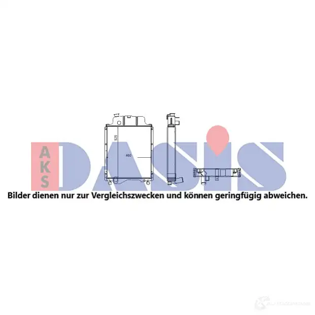 Радиатор охлаждения двигателя AKS DASIS 440038n 4044455460619 V EYQN 873638