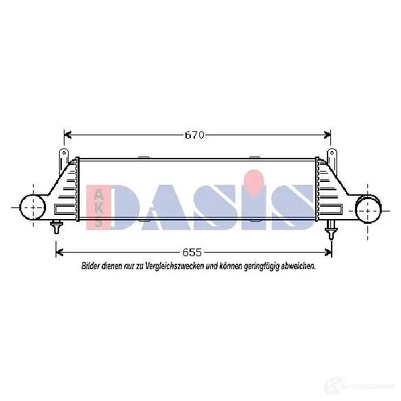 Радиатор охлаждения двигателя AKS DASIS 4044455202806 160071n J8K DH 6108890