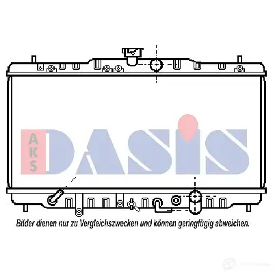 Радиатор охлаждения двигателя AKS DASIS 4044455177432 100490n IE6Q ZI2 868502