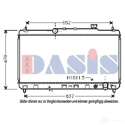Радиатор охлаждения двигателя AKS DASIS QJJN 0 219071n 4044455195368 872040
