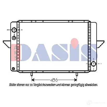 Радиатор охлаждения двигателя AKS DASIS 4044455184607 180390n 871116 TLWI QI
