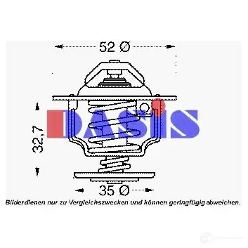 Термостат ож AKS DASIS X5U86 G 751946n 4044455703525 877492 изображение 0