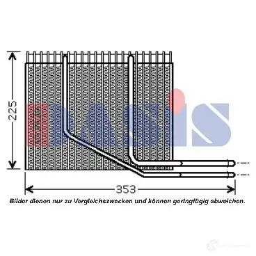 Испаритель кондиционера AKS DASIS 4044455344155 820075n 878354 Z LHAUBQ