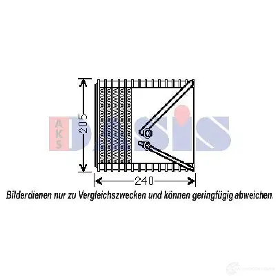Испаритель кондиционера AKS DASIS MOJX Q 4044455466505 820311n 878519