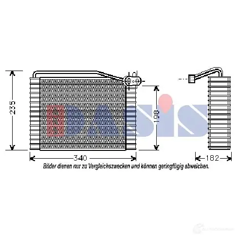 Испаритель кондиционера AKS DASIS 7P4F Q4I 878405 4044455344810 820144n изображение 0