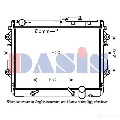 Испаритель кондиционера AKS DASIS 3S1O N 820290n 878510 4044455342731