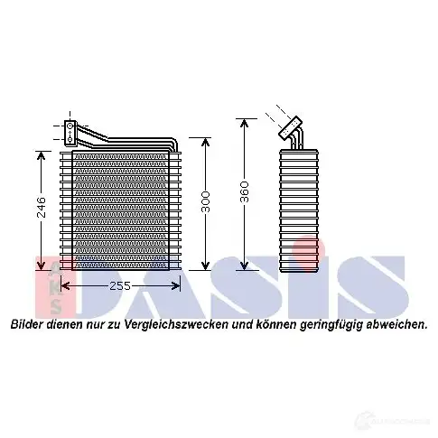 Испаритель кондиционера AKS DASIS 820058n 878346 29WM OLG 4044455018834 изображение 0