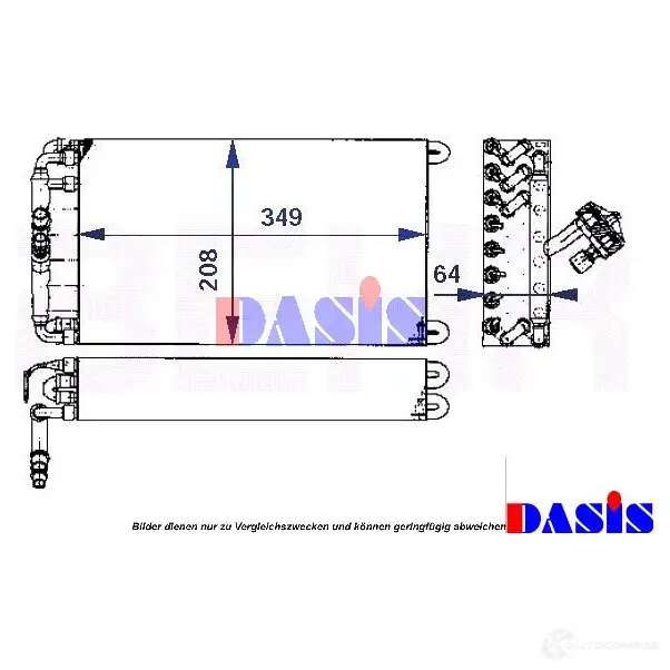 Испаритель кондиционера AKS DASIS 4044455342915 878604 820570n 61 9T4O