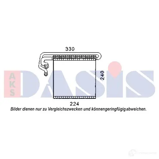 Испаритель кондиционера AKS DASIS 820355n Z KIGEE 878557 4044455541899 изображение 0