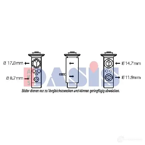 Расширительный клапан кондиционера AKS DASIS 878889 4044455329855 840320n N UCLJ