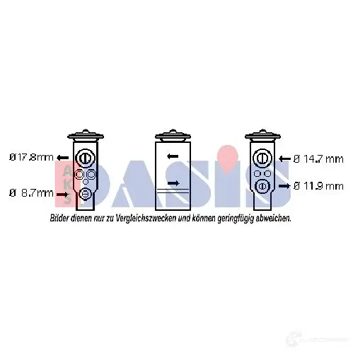 Расширительный клапан кондиционера AKS DASIS 1 0D3Y5 4044455331414 840132n 878737