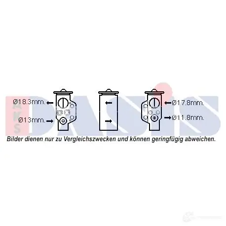 Расширительный клапан кондиционера AKS DASIS 840257n 878841 4044455548911 VYAWJ H
