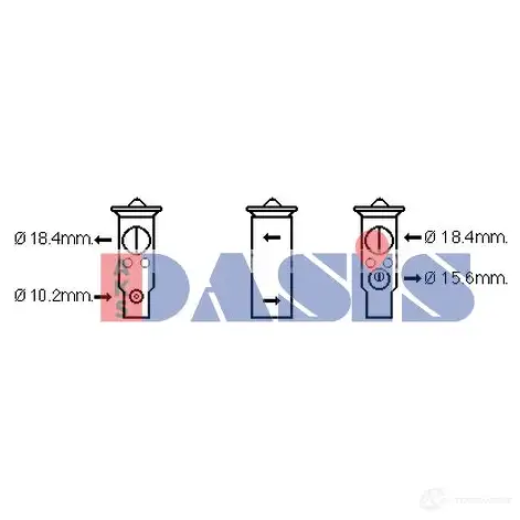 Расширительный клапан кондиционера AKS DASIS JMB6 ED9 878897 4044455682790 840329n