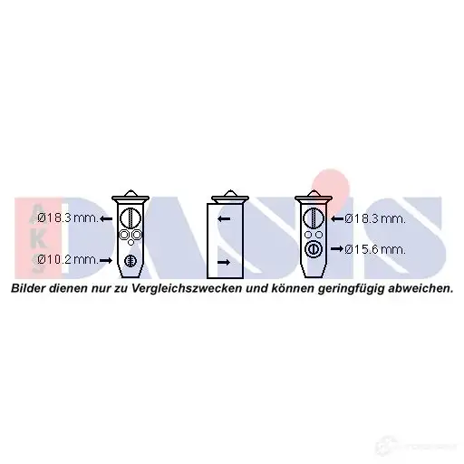 Расширительный клапан кондиционера AKS DASIS 878877 QJ KC8 840295n 4044455676904