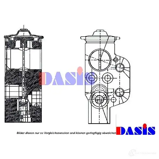 Расширительный клапан кондиционера AKS DASIS 840065n 878695 4044455331049 6V BK2M2