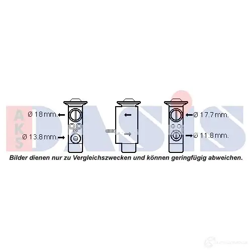 Расширительный клапан кондиционера AKS DASIS 4044455566199 9RR PAR3 878875 840293n