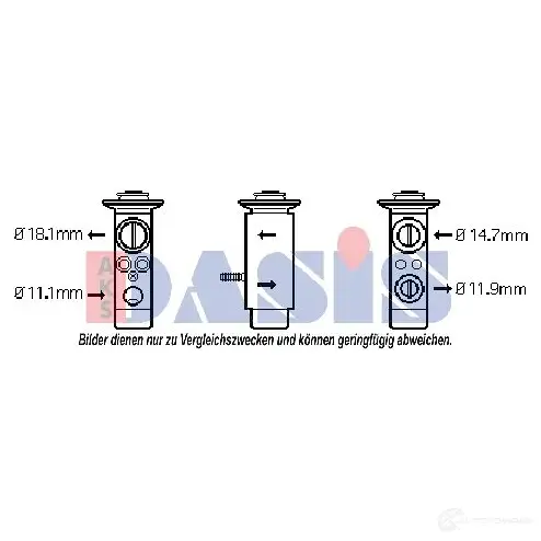 Расширительный клапан кондиционера AKS DASIS 4044455330288 840107n 878722 K ED79M