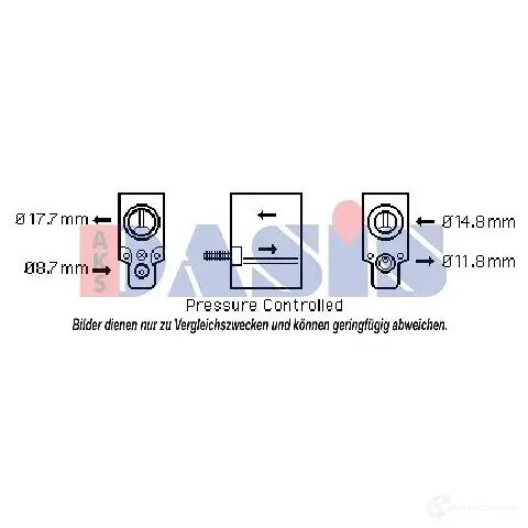 Расширительный клапан кондиционера AKS DASIS 4044455329749 878751 AWR JG8 840150n