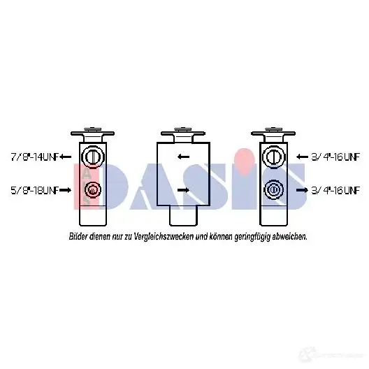 Расширительный клапан кондиционера AKS DASIS 37Q IJD 878700 840070n 4044455329688 изображение 0