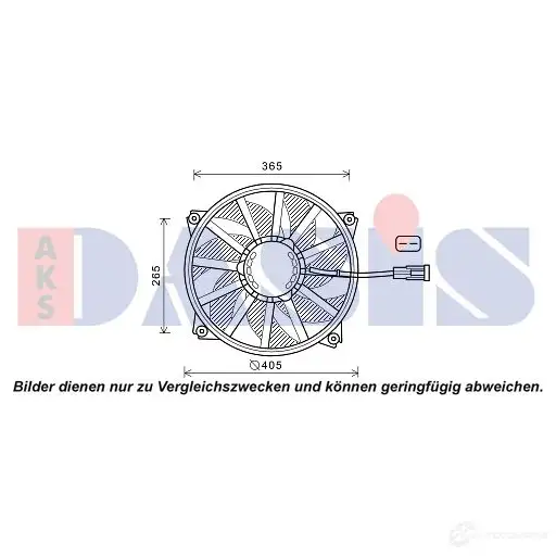 Вентилятор радиатора AKS DASIS SRW 5P 867125 068074n 4044455677338