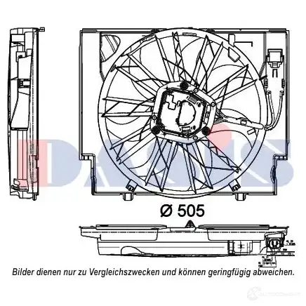 Вентилятор радиатора AKS DASIS 866797 XFGK 4C 4044455558804 058082n изображение 0