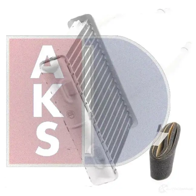 Радиатор печки, теплообменник AKS DASIS 4044455267966 870624 159050n LA 3FFCV изображение 12