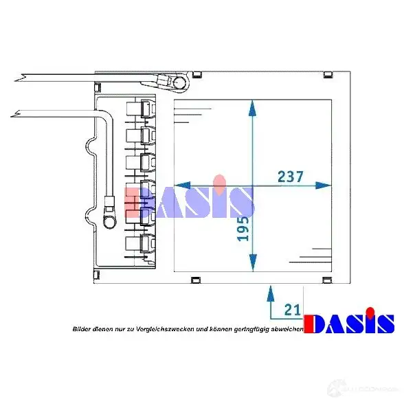 Радиатор печки, теплообменник AKS DASIS 159003n 8B2 EQW 870607 4044455270027 изображение 0