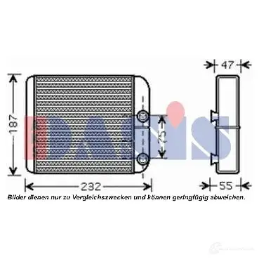 Радиатор печки, теплообменник AKS DASIS 4044455435624 5 ERP10 149001n 870097 изображение 0