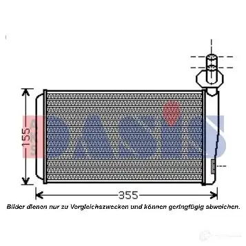 Радиатор печки, теплообменник AKS DASIS 4044455009863 049013n 75T 9GV 866420