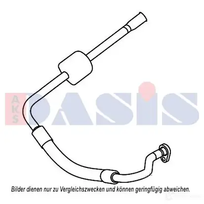 Трубка шланг кондиционера AKS DASIS 4044455562917 BG6D HFV 880766 885904n изображение 0
