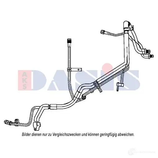 Трубка шланг кондиционера AKS DASIS 4044455562672 880743 X K5ZS 885881n