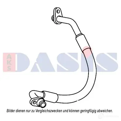 Трубка шланг кондиционера, высокого давления AKS DASIS 885895n 4044455562825 UPY Z5D0 880757