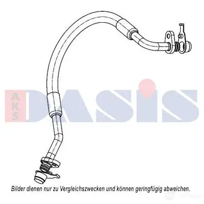 Трубка шланг кондиционера, высокого давления AKS DASIS 885908n H8OX1V X 4044455562955 880770 изображение 0