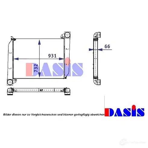 Интеркулер AKS DASIS 872683 VY1 Q6 297210t 4044455297994 - Изображение 1