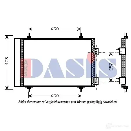 Интеркулер AKS DASIS 267020t 4044455297628 111961607 4I VW8