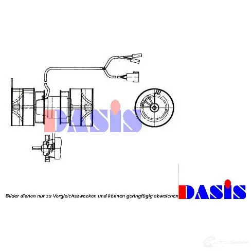 Моторчик печки, вентилятора AKS DASIS 742610n QXAB UD0 4044455348634 877123 изображение 0