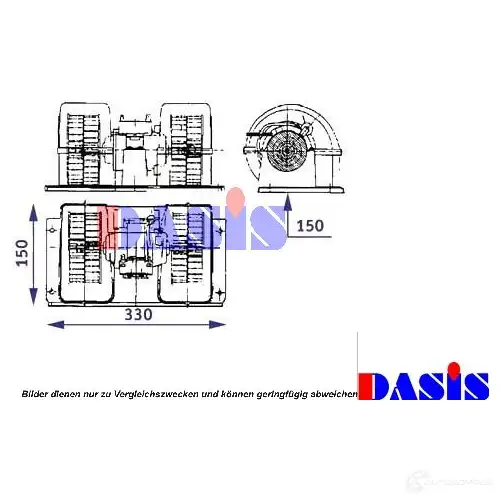 Моторчик печки, вентилятора AKS DASIS 740491n 4044455352747 3 TTS10J 876994
