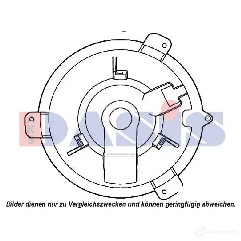 Моторчик печки, вентилятора AKS DASIS 877041 99S2 VV2 740889n 4044455499046 изображение 0