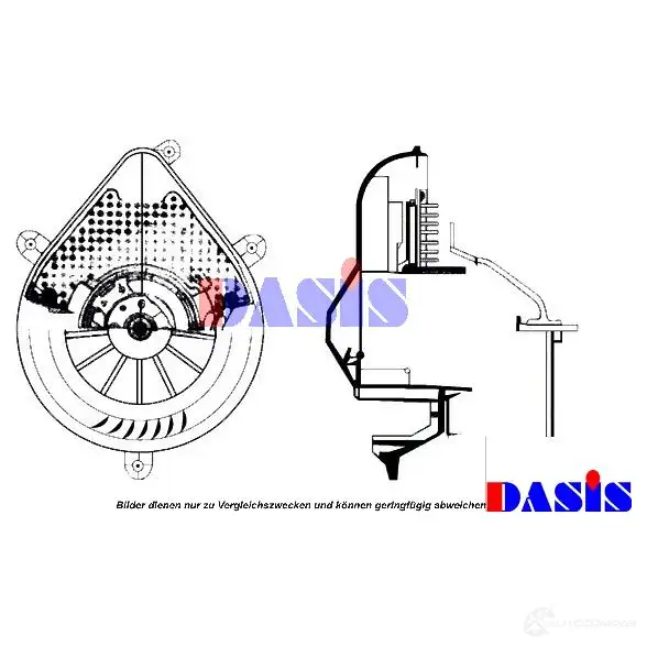 Моторчик печки, вентилятора AKS DASIS 4044455351405 876875 740115n URYW9 K изображение 0