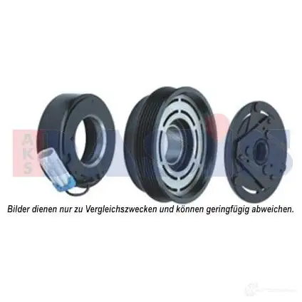 Шкив компрессора кондиционера AKS DASIS 880310 855016n 4044455552970 4K5X 581