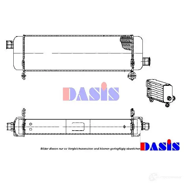 Масляный радиатор двигателя AKS DASIS 186000n WG6F Y 871282 4044455285229 изображение 0