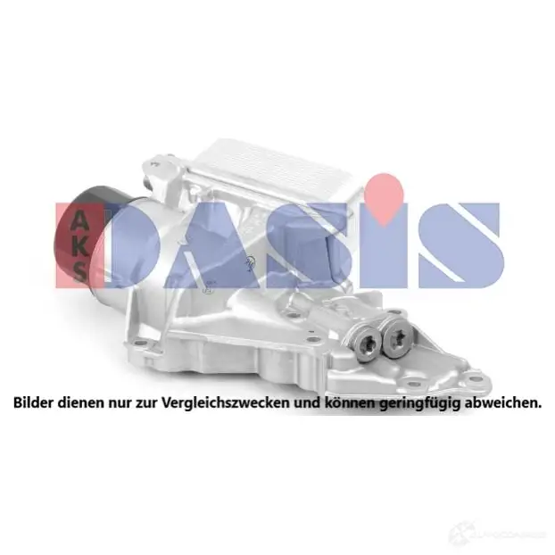 Масляный радиатор двигателя AKS DASIS 1210874561 GG6 MM 126017n 4044455747185 изображение 0
