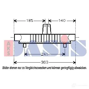 Масляный радиатор двигателя AKS DASIS E HH6P 166003n 4044455010043 870823 изображение 0