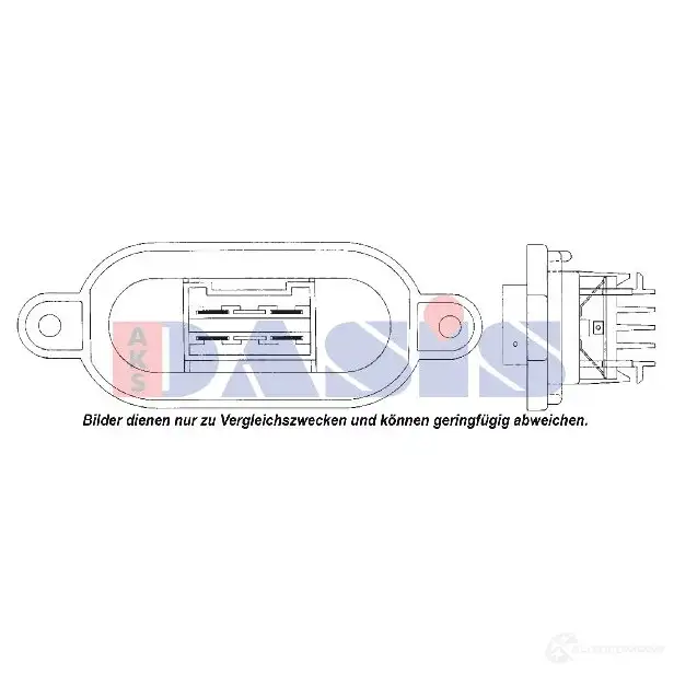 Резистор вентилятора печки AKS DASIS 876795 PWMD BP0 4044455349396 730000n