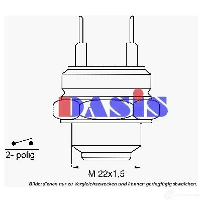 Датчик вентилятора радиатора AKS DASIS 1423287103 4044455704089 752003n E6YJE R