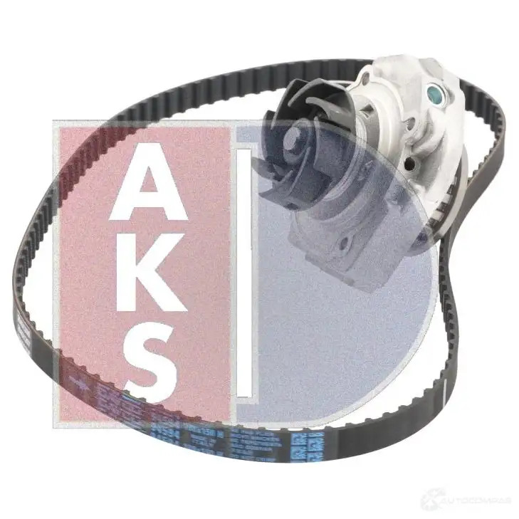 Комплект ремня грм с водяным насосом AKS DASIS 570328n MU2 JC 1437273266 изображение 5