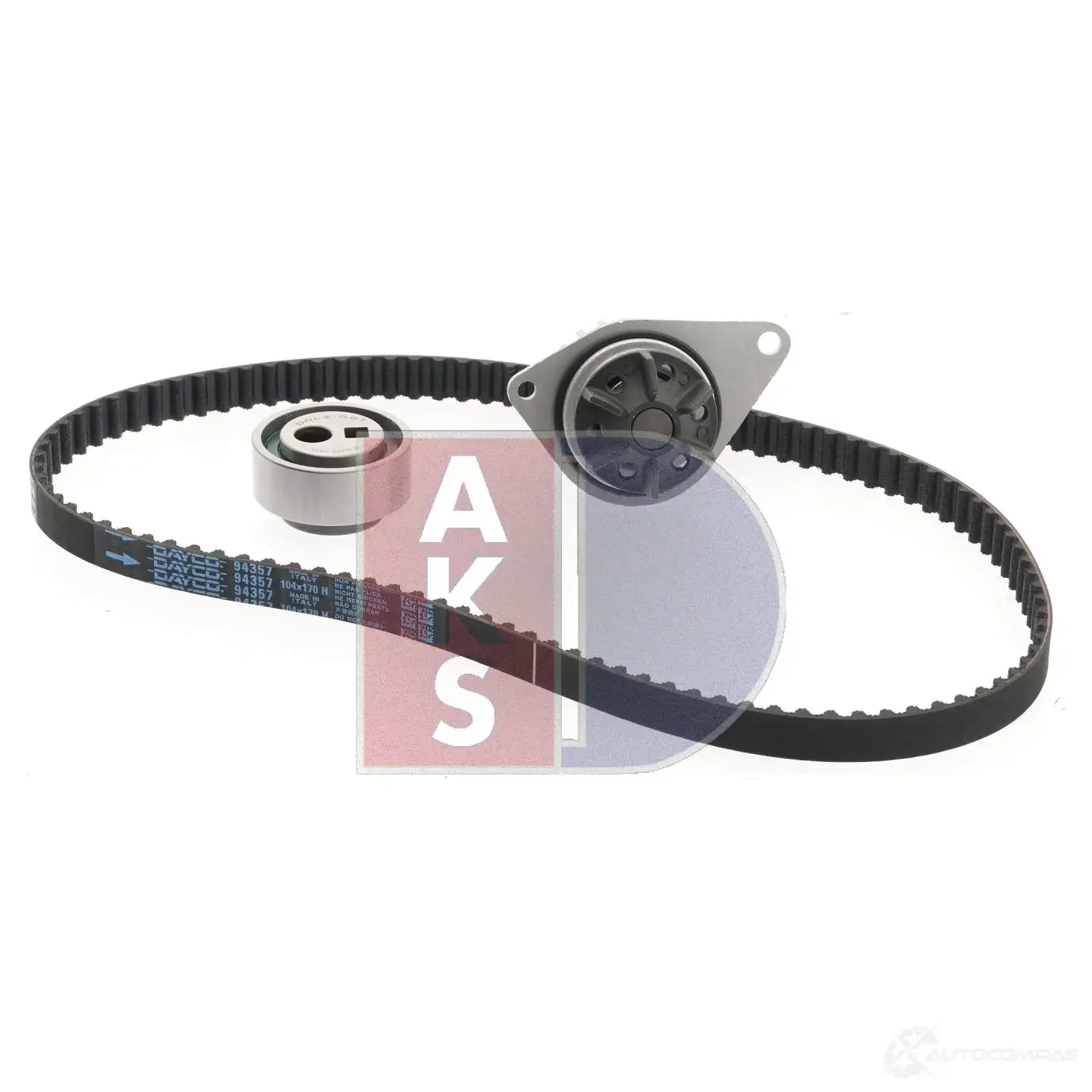 Комплект ремня грм с водяным насосом AKS DASIS 570258n 1437273267 NZ WNQH - Изображение 1