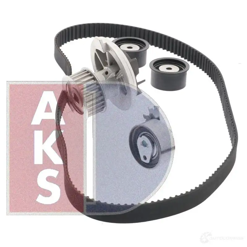 Комплект ремня грм с водяным насосом AKS DASIS 1437273721 570310n DWV6QG X изображение 13