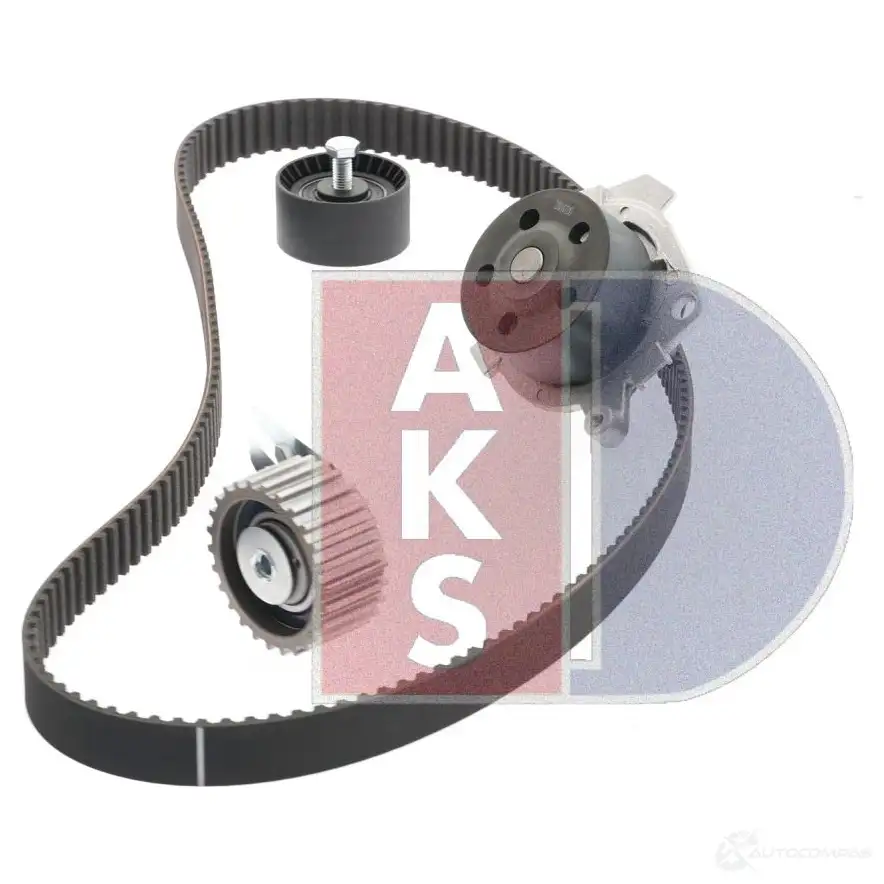 Комплект ремня грм с водяным насосом AKS DASIS 1437273749 P 0XIMK 570326n изображение 4