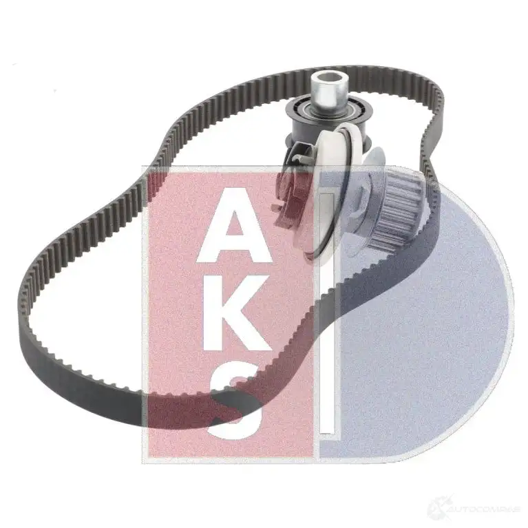 Комплект ремня грм с водяным насосом AKS DASIS 570271n 6O WFQ 1437273617 изображение 5